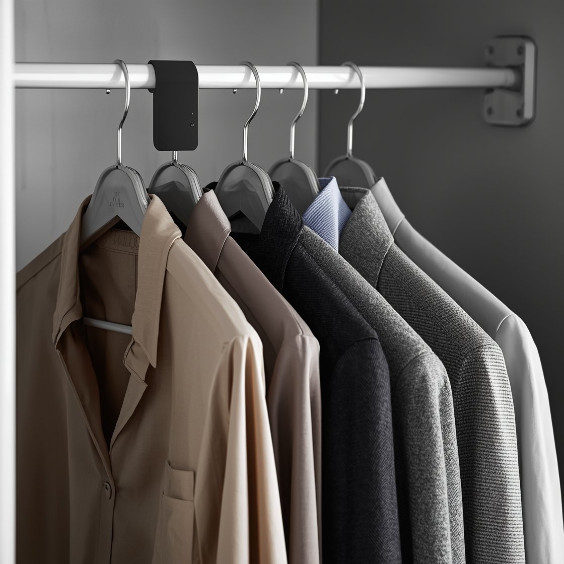 plastic hangers in action