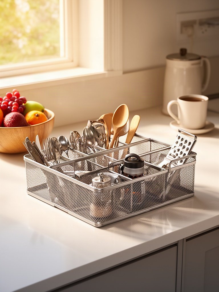 storage caddy in action