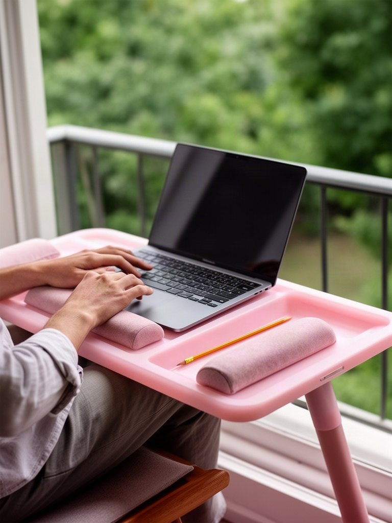 lap desk in action