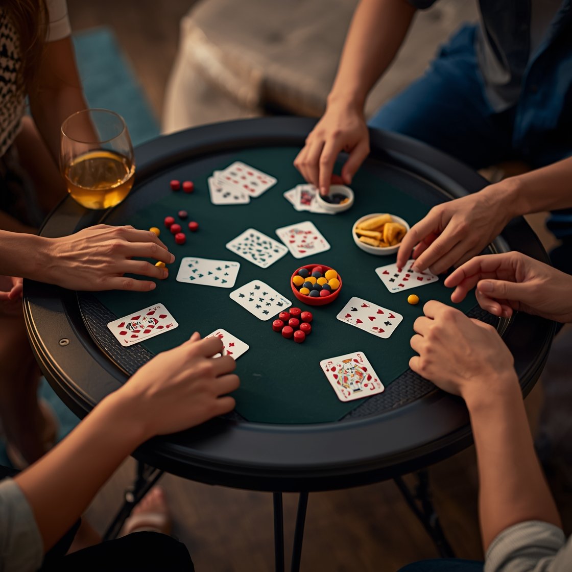 folding table in action
