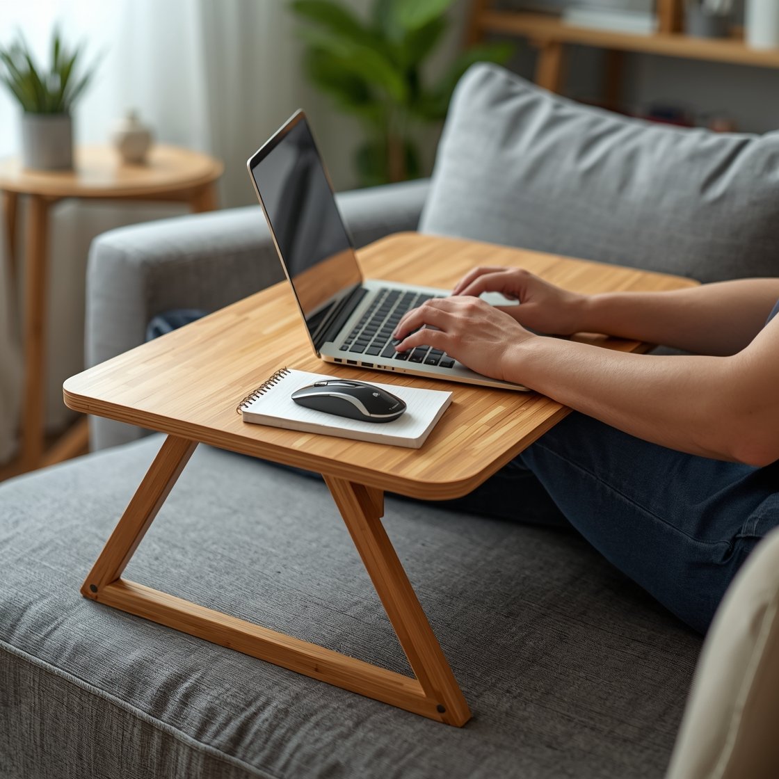 lap desk in action