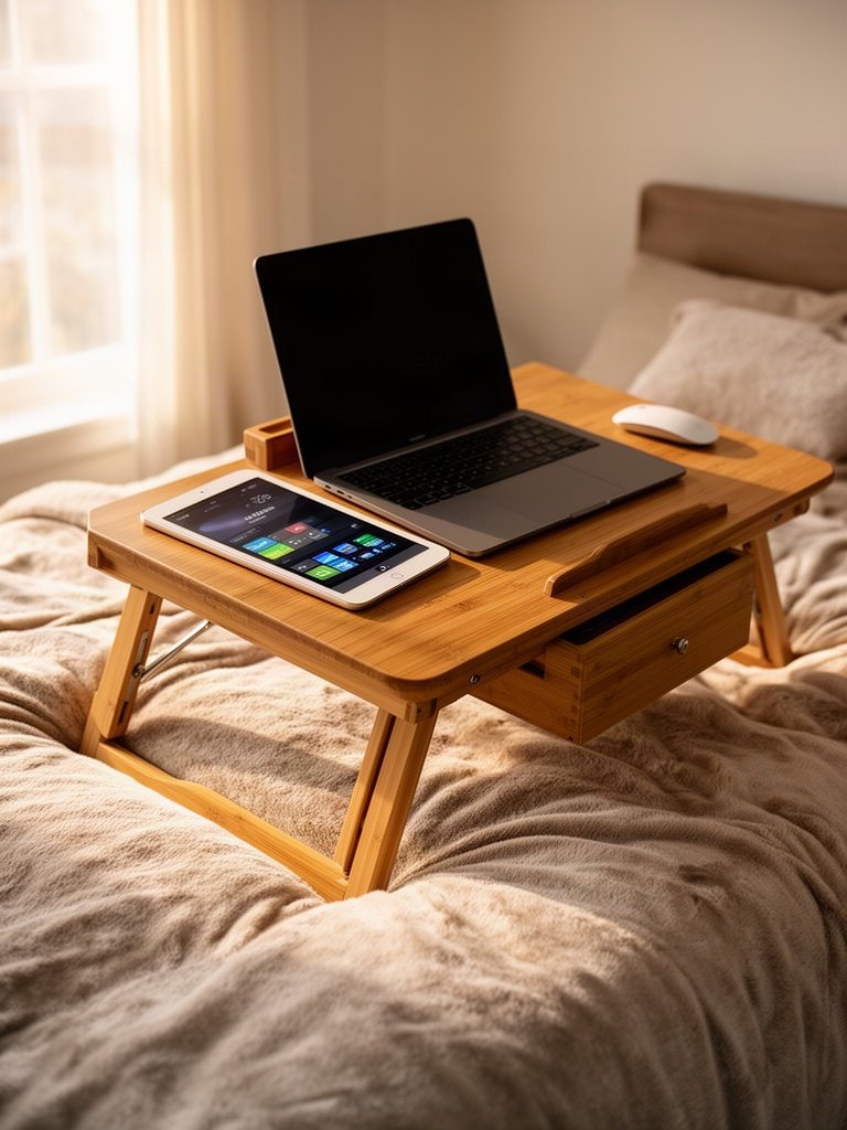 laptop desk in action